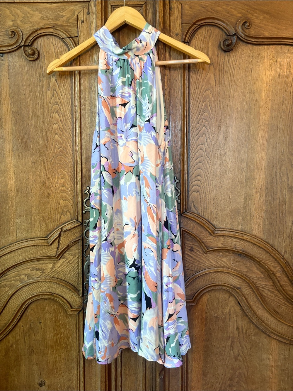 Lulus Tied Back To You Lavender Multi Floral Print Mini Shift Dress - Picture 12 of 16